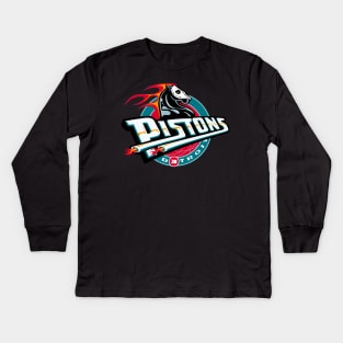 detroit pistons x rapper edition Kids Long Sleeve T-Shirt